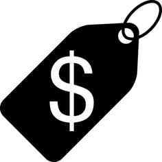 Dollar Price Label Outline Svg Vector, Free Vectors File